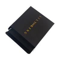 Boîtes en papier personnalisées blanc et noir avec logo estampé à chaud or pour bougies