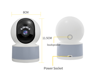 新型自动跟踪 WiFi 半球型 3MP 摄像头 AI 人体检测 IP66 双向音频高清 1080P 无线智能视频婴儿夜视仪 - Product Image 1