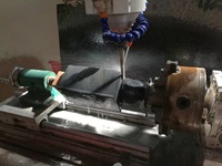 Machine de gravure 3D CNC 1325 pour la pierre, le marbre et le granit, avec fonction de moulage, de découpe, de gravure et de polissage, et moteur servo