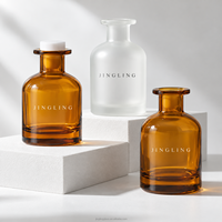 Flacon diffuseur de parfum en verre vide de luxe 50ml 100ml 150ml 200ml 250ml Ambre Givré Transparent pour Aromathérapie et Parfum d'Intérieur Vente en Gros