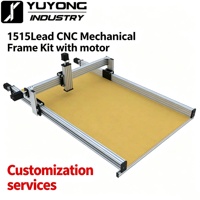 Kit de châssis de machine CNC 1500x1500mm avec 4 moteurs pas à pas NEMA23 pour graveur de bois
