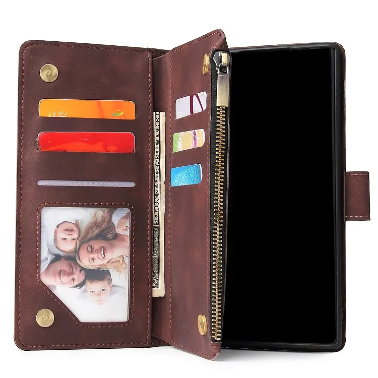 Shockproof Covers Mobile Phone Accessories Closure Pu Leather Case Flip Protective Purse For Samsung Note 10 Pro