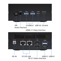 Potente Mini PC Intel Core Ultra 9 285H para Juegos, DDR5, WiFi 6E, Mini Computadora para Juegos, OCulink, Mini PC de Escritorio para Juegos, con Windows 11 Pro