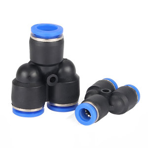 ข้อต่อลมแบบเร็ว Dde Pneumatics Py8 รุ่น Y แบบสามทาง ขนาด 8 มม. ผลิตจากพลาสติกวิศวกรรมและยางไนไตรล์ สำหรับต่อสายลม - Product Image 4