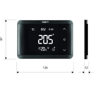 Termostato Inteligente Came, Negro, Montaje en Pared, Control por Bluetooth, Calefacción Doméstica, Calentador Eléctrico, Temperatura Ajustable - Product Image 4