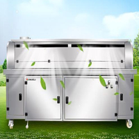 Precipitador electrostático para coche de barbacoa de 1,5 M, filtro de polvo y humo de aceite para cocinar, maquinaria de eliminación de Gas, parrilla de barbacoa de carbón