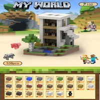 Vente flash - Jeu de blocs de construction magnétiques éducatifs en plastique My World 2 cm - Puzzle