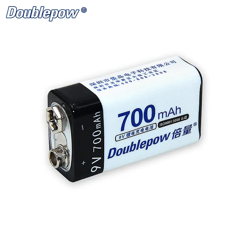 Full Capacity 700mAh Mini Rechargeable Battery 9V Battery Factory Price Wrapper Customise