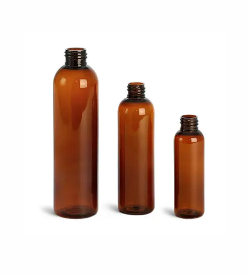 Pcr-Fles Vervaardigt Lege 400Ml Amber Toner Plastic Flessen Voor Huisdieren