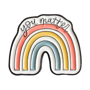 You Matter Mental Health Therapist Rainbow Lapel Pin Metal Pin Enamel Pin