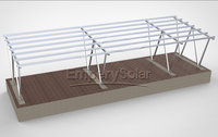 Système de support de carport solaire léger en alliage d'aluminium pour usage domestique et commercial, résistant aux vents de 60 m/s et aux charges de neige de 1,4 KN/m²