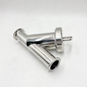 Espejo <span class=keywords><strong>1</strong></span>-4 pulgadas <span class=keywords><strong>Y</strong></span> Tipo Colador/filtro Tri Clamp End 304/316L Acero inoxidable - Product Image 4