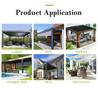 Pergola de cuisine extérieure automatique motorisée personnalisable à bas prix