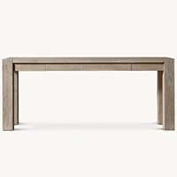 Table console en bois de style américain personnalisée Rhoohill, meubles vintage de style campagnard français, table d'entrée en chêne recyclé
