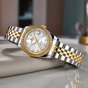 カーニバルクォーツ防水高級ステンレス鋼 30 ミリメートルポインターダイヤルパーティーギフト高級ファッションブレスレット女性用腕時計 - Product Image 2