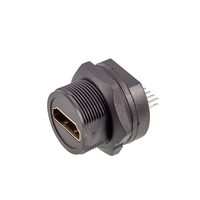 Cable de Datos HD 4K 2K con Conector Impermeable IP67/IP68, Carcasa de PA66, Enchufe de Aviación, Montaje en Placa PCB