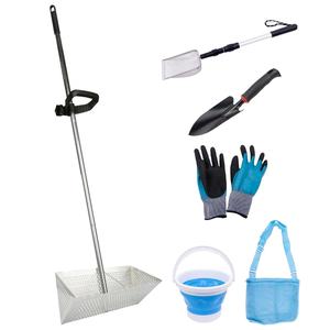 Tamis de sable de <span class=keywords><strong>plage</strong></span> en acier au carbone Dents de sable de <span class=keywords><strong>plage</strong></span> en acier Râteau à <span class=keywords><strong>puces</strong></span> de <span class=keywords><strong>plage</strong></span> amovible large - Product Image 3