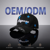 Casquettes de baseball structurées en daim avec patch étoile et logo personnalisé, originales du fabricant, tendance et personnalisables