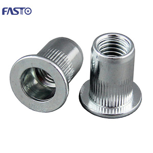 Acier inoxydable 304 316 M5 M8 Pop Type ouvert <span class=keywords><strong>Rivet</strong></span> écrou tête fraisée Zinc écrou DIN industrie automobile écrous galvanisés - Product Image 2