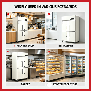 Congélateur vertical haute performance à 4 portes en acier inoxydable pour la conservation des aliments dans les restaurants nord-américains - Product Image 6