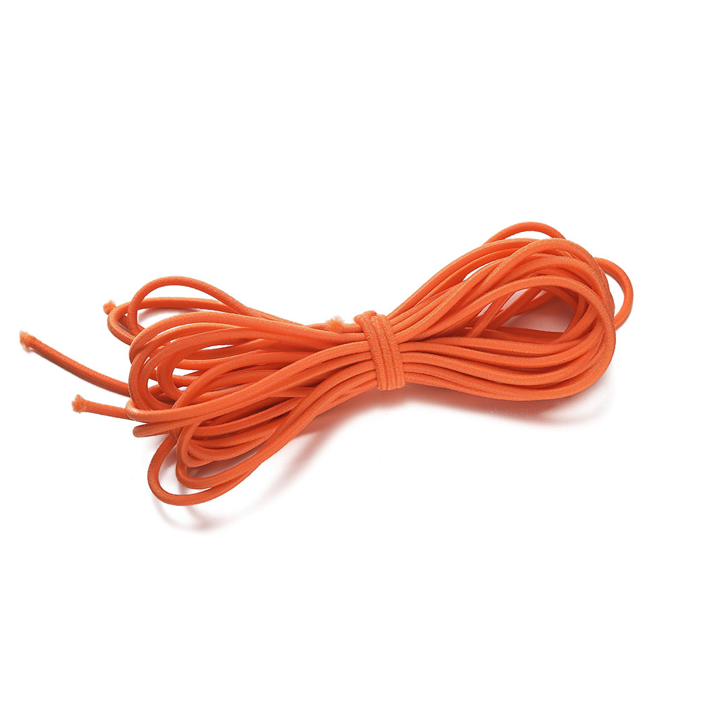 Bande élastique colorée en nylon 2 mm - 12 Orange
