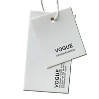 Etiquetas de ropa personalizadas, diseño de tarjetas de papel, etiquetas colgantes para ropa