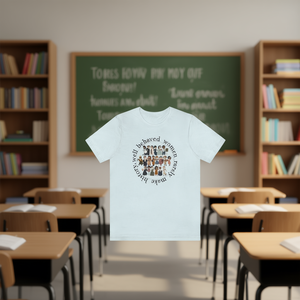 Maglietta Strong Women History da donna in cotone, t-shirt casual femminista con scollo rotondo e maniche corte, stampata in jersey - Product Image 2