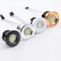 Spot LED Mini 3W encastrable pour plafond, vitrine et armoire, AC110-220V, idéal pour chambre et cuisine - Vente Flash