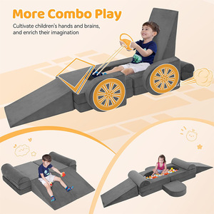 Canapé pliant multifonctionnel éducatif pour enfants de 3 ans et plus, idéal pour jouer et apprendre - Product Image 1