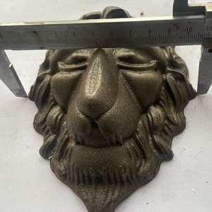 Batacchio per Porta in Metallo a Forma di Testa di Leone 210X192MM, Decorativo per Cancelli - Product Image 3
