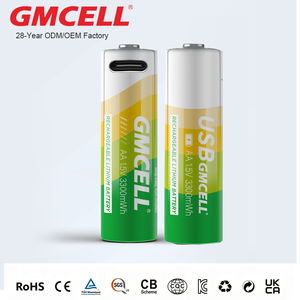 แบตเตอรี่ลิเธียมไอออนลิเธียม1.5V 2500mWh 2200mWh ชาร์จได้1100มิลลิแอมป์ต่อชั่วโมงพร้อมพอร์ต USB Type C - Product Image 1