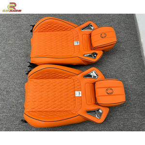 2 piezas B estilo cuero asiento aduanas hacer Color naranja para Mercedes Benz Clase G W464 G500 AMG G63 G550 2019-2024 - Product Image 4