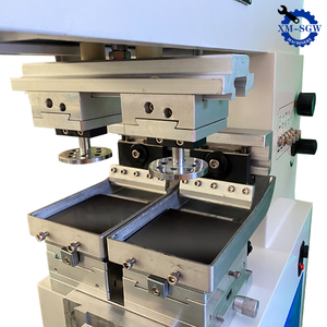 Vendita calda 2 stampanti a due colori Pad navetta aperto vassoio per calamaio inchiostro Tampo stampante orologio quadrante penna tampone macchina per il Logo - Product Image 6