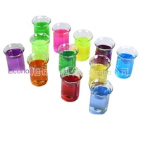 Le liquide de refroidissement utilise un colorant fluorescent jaune-vert; l'antigel et le liquide de coupe utilisent un colorant vert fluorescent à haute concentration.
