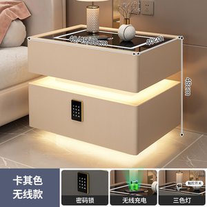 Set di 2 Comodini in Legno Massello, Design Moderno e Minimalista con Ricarica Wireless, Audio Bluetooth e USB per Camera da Letto Matrimoniale - Product Image 5
