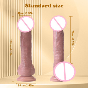 Sıcak Satış Yumuşak Sıvı Silikon Büyük Boy Penis Yapay Penis Kadın Mastürbatörü Gerçekçi Büyük Yapay Penisler Yetişkin Seks Oyuncağı Kadınlar Çiftler için - Product Image 3