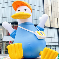 Modèle géant gonflable de canard blanc publicitaire, ballon animal gonflable, décoration de cygne gonflable pour événement