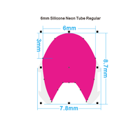 Lampu Strip LED Neon Silikon 6mm Generasi ke-2 Berkualitas Tinggi untuk Tanda Neon Akrilik