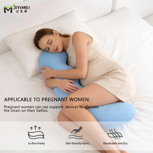 Oreiller long JIYIMEI pour lit, oreiller pour femmes enceintes à placer entre leurs jambes pendant le sommeil, oreiller pour dormir sur le côté pour femmes - Product Image 3