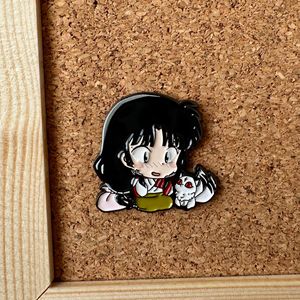 Pins Metálicos de Alta Calidad de 4 Colores con Personajes del Anime <span class=keywords><strong>Inuyasha</strong></span>: <span class=keywords><strong>Inuyasha</strong></span>, <span class=keywords><strong>Kagome</strong></span> Higurashi, Shippo, Miroku, Sango - Product Image 6