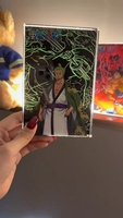 DM Wholesale Pirate Anime Magnetic Acrylic Display Brick Wanted Bounty Poster Zoro Luffy Ace Desk Decor Gift