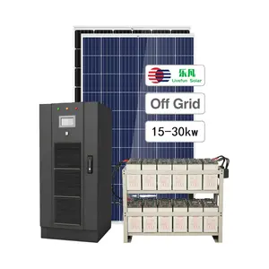 Kit modul rumah 10KW 15kW 20kW termurah harga Pv daya tenaga surya on dan Off Grid sistem surya Inverter gelombang sinus murni MPPT 24