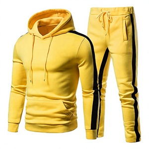 Nouvelle Arrivée 2025 – Ensemble Survêtement Homme à Capuche Uni de Qualité Supérieure, Veste et Pantalon Personnalisables pour le Jogging Hivernal - Product Image 1
