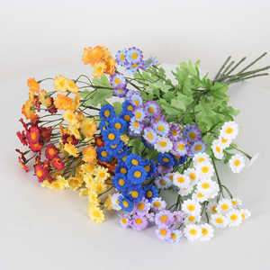 Bouquet de camomille artificielle Jessie, 30 têtes, fleurs en soie blanches et jaunes pour la décoration de la maison, mariage, accessoires de photographie en extérieur - Product Image 3