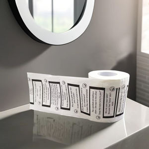 مرحاض حوار مضحك إبداعي أبيض مخصص للاستعمال مرة واحدة مع نواة للأطفال لوازم حفلات تخطيط الأسرة - Product Image 2