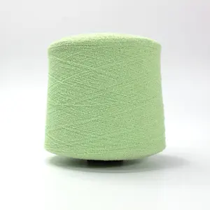 75% acrylique 25% nylon polyamide 15Nm tissage plat machine à tricoter teint crochet boucle fantaisie mélangé boucle fil