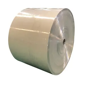 PE coated paper roll reel waterproof material custom white pe coated roll poly coated kraft paper food wrapping paper