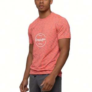 Camiseta con estampado de pantalla de secado rápido de tela catiónica personalizada para gimnasio, correr, Fitness, deportes atléticos, camiseta para hombre - Product Image 6