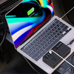 200W kép USB 18W DC 12V để <span class=keywords><strong>AC</strong></span> 110V xe điện biến tần sạc nhanh 20W USB C xe cắm <span class=keywords><strong>Adapter</strong></span> Outlet cho máy tính xách tay - Product Image 6