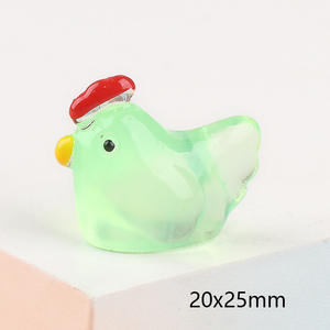 Three-dimensional Cute Tit DIY Dark Glowing Resin Ornament Miniature Hanging Jewelry <b>Acrylic</b> <b>Plastic</b> <b>Lucite</b> <b>Beads</b> Amulet - Product Image 4